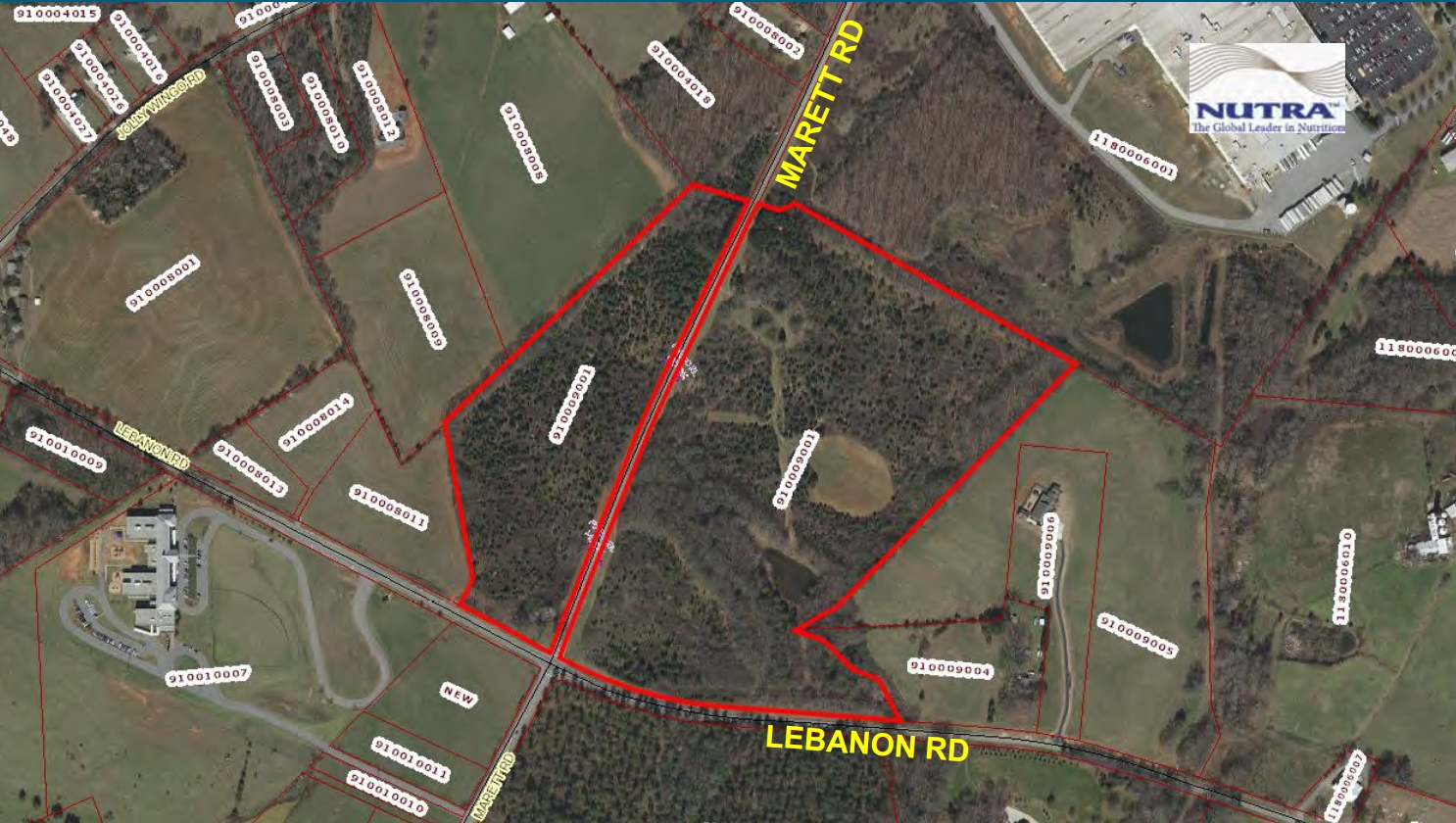 Marett Road Aerial labeled