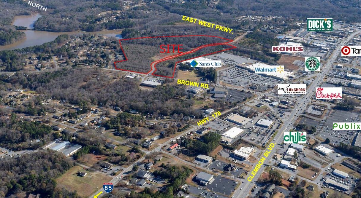 Brown Road and Beltline Connector Aerial - labeled Brown Road and Beltline Connector Aerial