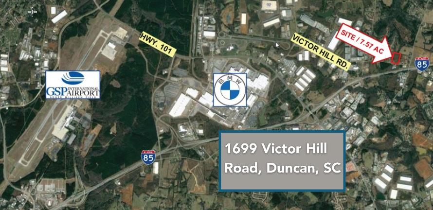 1699 Victor Hill Road Aerial - labeled